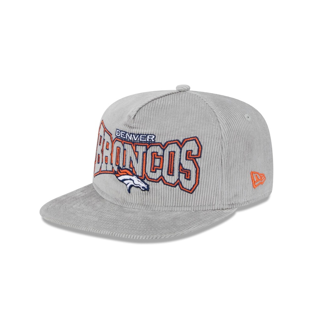 New Era Denver Broncos Gray Cord Golfer Hat - One Size